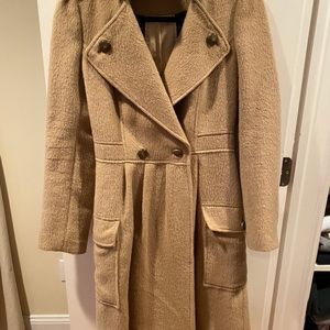 DVF Wool Camel Coat